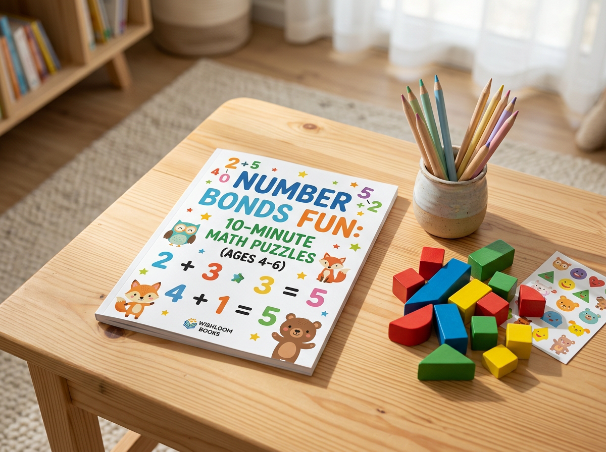 Number Bonds Fun: 10-Minute Math Puzzles (Ages 4–6)
